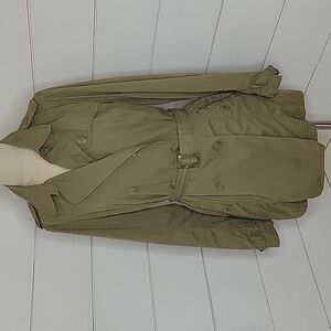 Montego size 44 EU (14 US) army green trench coat